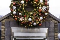 Large Outdoor Commercial Christmas Wreaths Downtown Decorations intended for sizing 3348 X 5088
