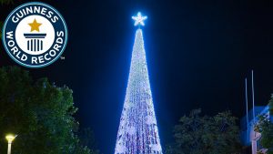 Largest Display Of Christmas Lights On An Artificial Tree Guinness for proportions 1280 X 720