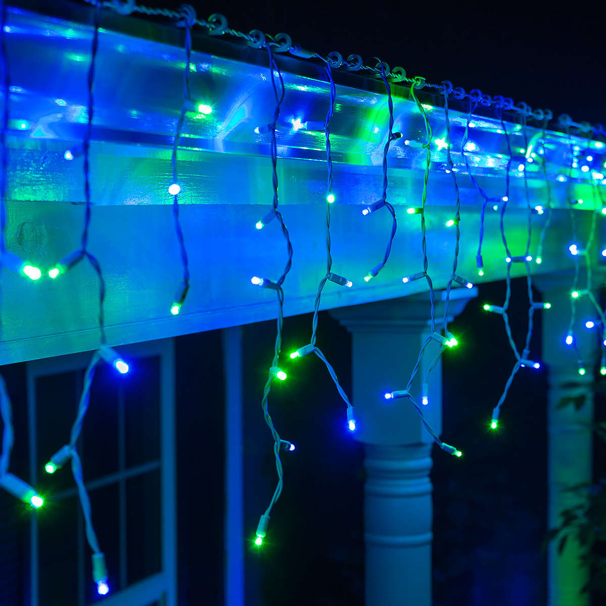 Led Christmas Lights 70 5mm Blue Green Led Icicle Lights with regard to measurements 1200 X 1200