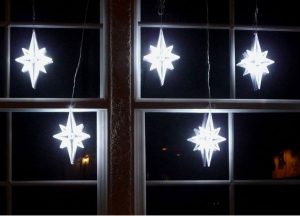 Led Light Strand Stars Christmas Window Decor pertaining to sizing 1140 X 822