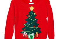 Led Light Up Christmas Tree Tacky Ugly Holiday Sweater The Ugly inside sizing 1000 X 1000