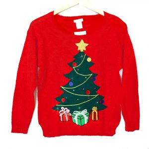 Led Light Up Christmas Tree Tacky Ugly Holiday Sweater The Ugly inside sizing 1000 X 1000