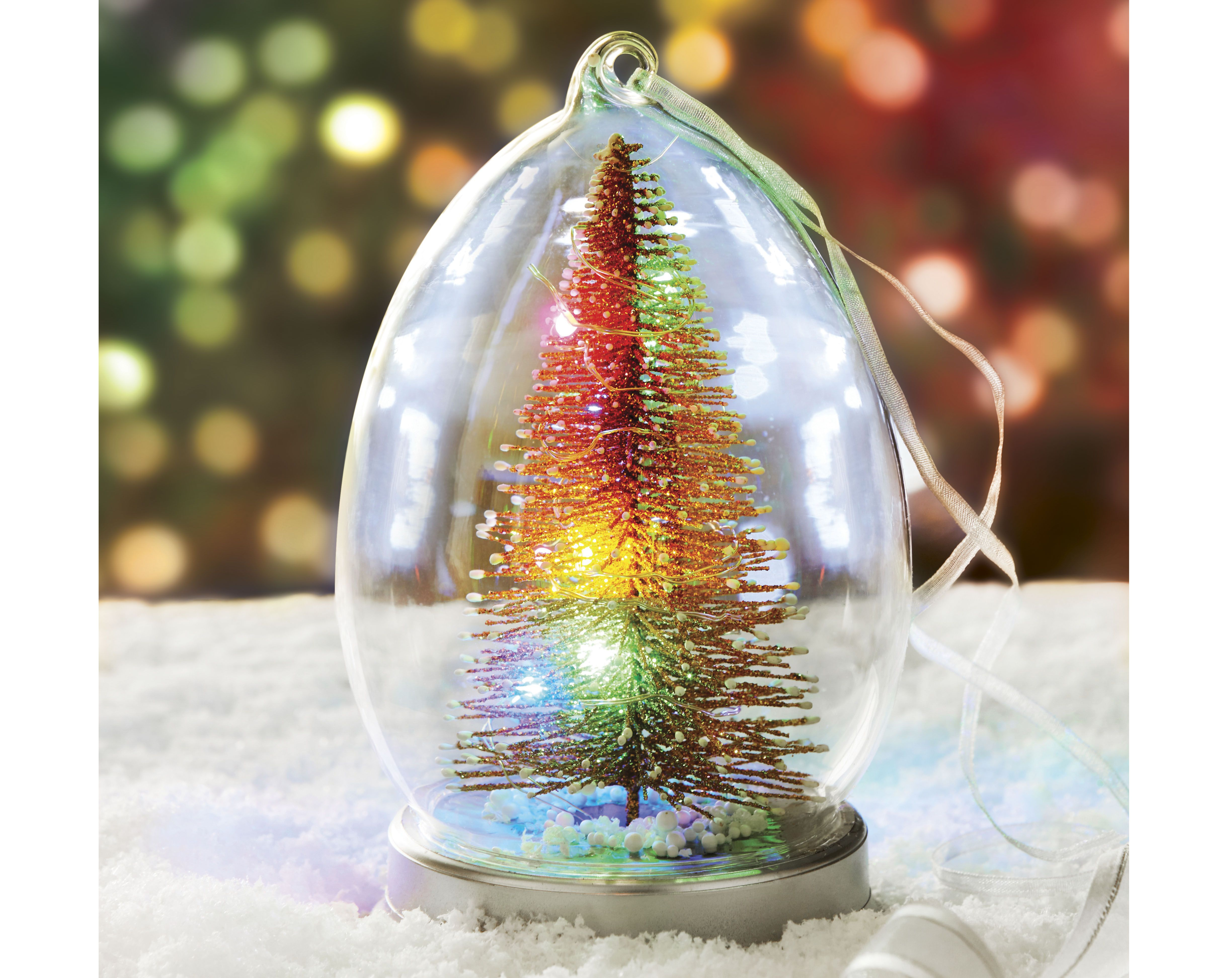 Light Up Glass Christmas Tree Bauble Decoration Delightful regarding size 4897 X 3890