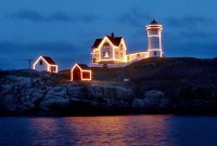 Lighting Of The Nubble Lighthouse Christmas Event York Beach Maine with measurements 1312 X 2000