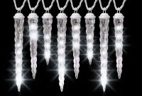 Lightshow 8 Light White Shooting Star Varied Size Icicle Light Set in sizing 1000 X 1000