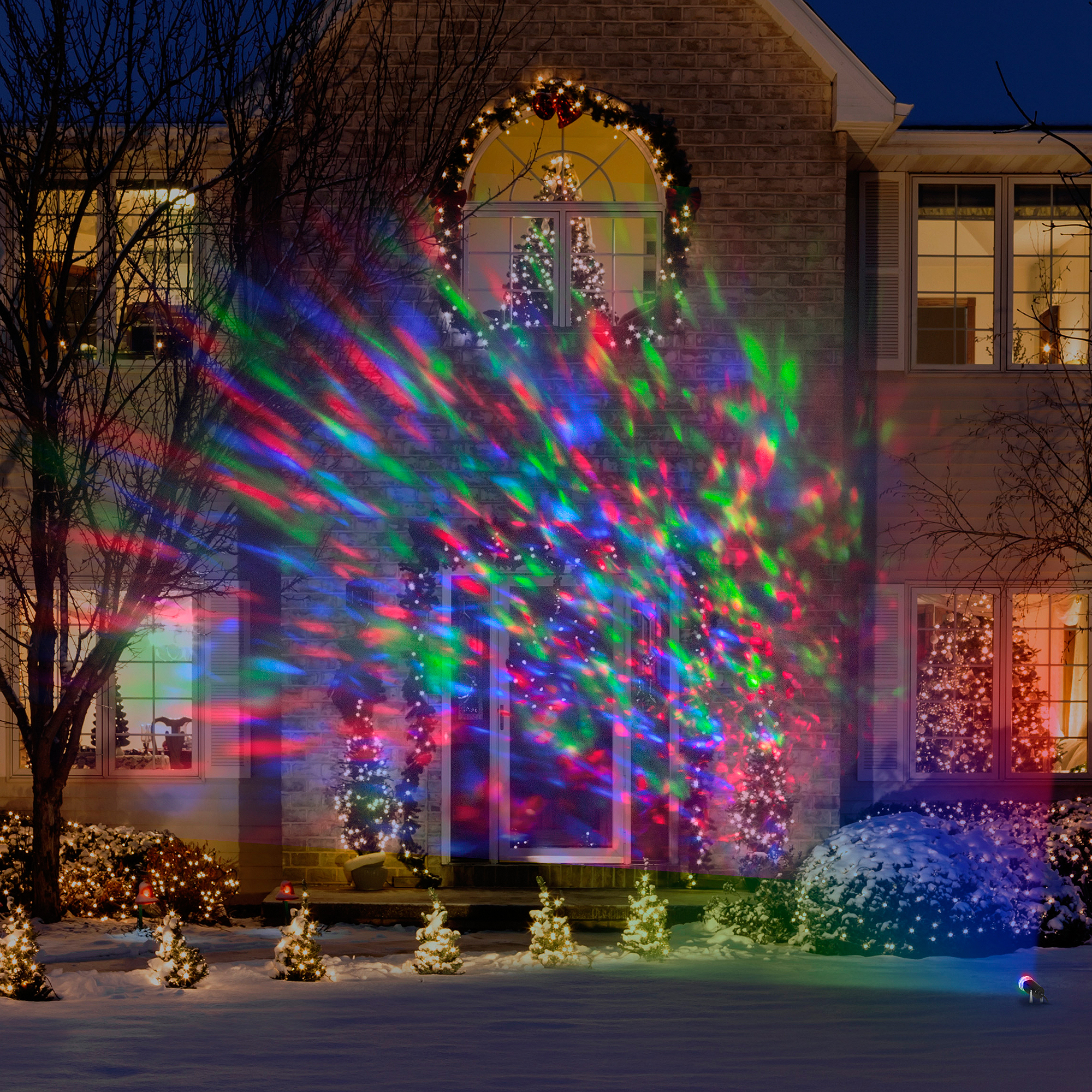 Lightshow Kaleidoscope Multi Colored Christmas Lights Walmart regarding proportions 2000 X 2000