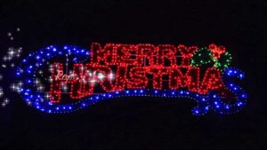 Merry Christmas Lighted Banner Fun For Christmas Halloween for sizing 1280 X 720