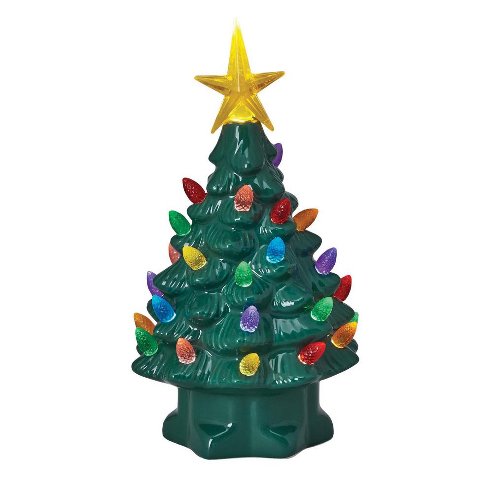 Mr Christmas 7 In Christmas Porcelain Nostalgic Tree In Green for measurements 1000 X 1000
