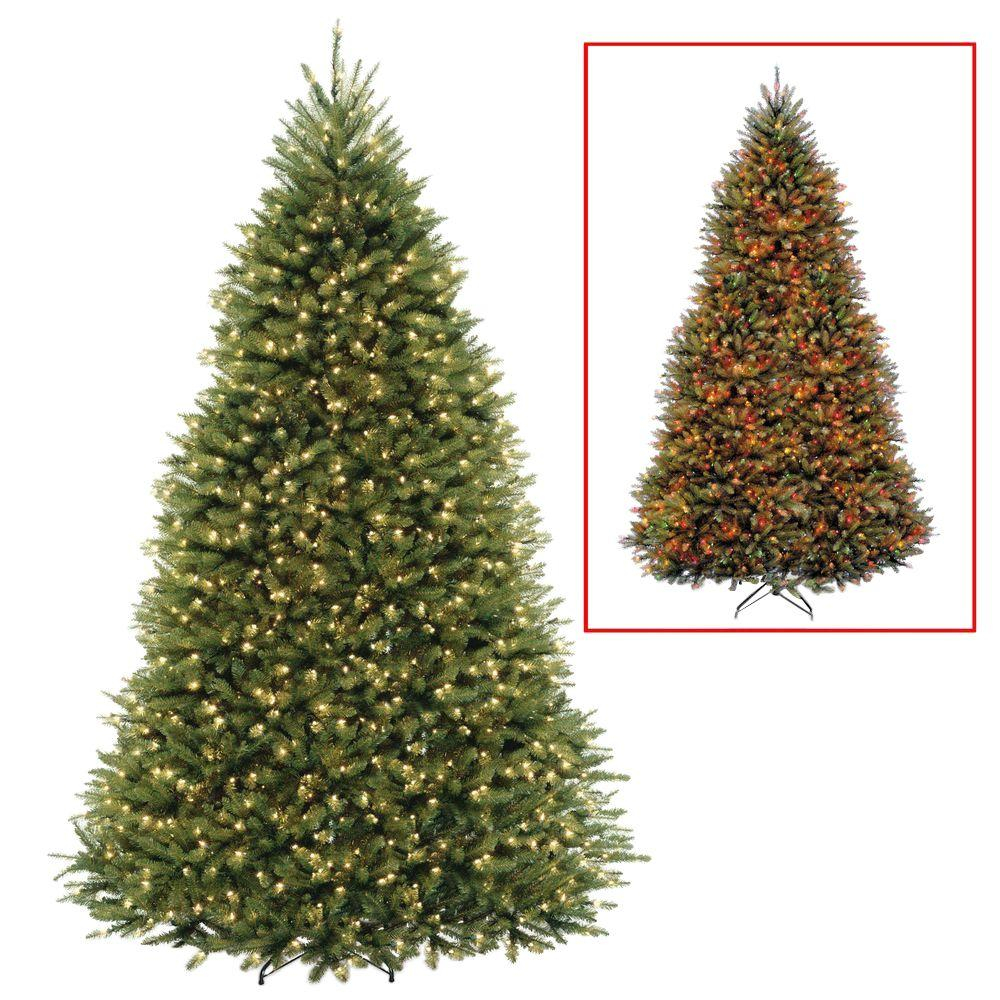 National Tree Company 9 Ft Dunhill Fir Artificial Christmas Tree With Dual Color Led Lights throughout proportions 1000 X 1000