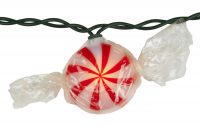 Novelty Lights 10 Red Peppermint Candy Light String intended for size 2700 X 2700