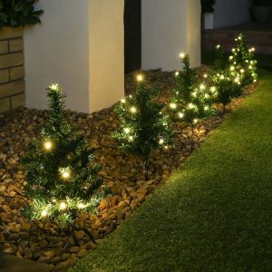 Outdoor Tree Path Lights 90 Warm White Leds 6 Pack intended for proportions 4200 X 4200