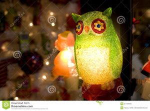 Owl Christmas Light Stock Photo Image Of Postcard Home 27134916 in size 1300 X 957