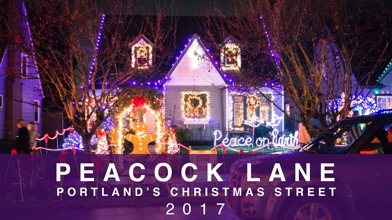 Peacock Lane Portland Oregon Christmas Lights 2017 Sony A6000 within size 1280 X 720