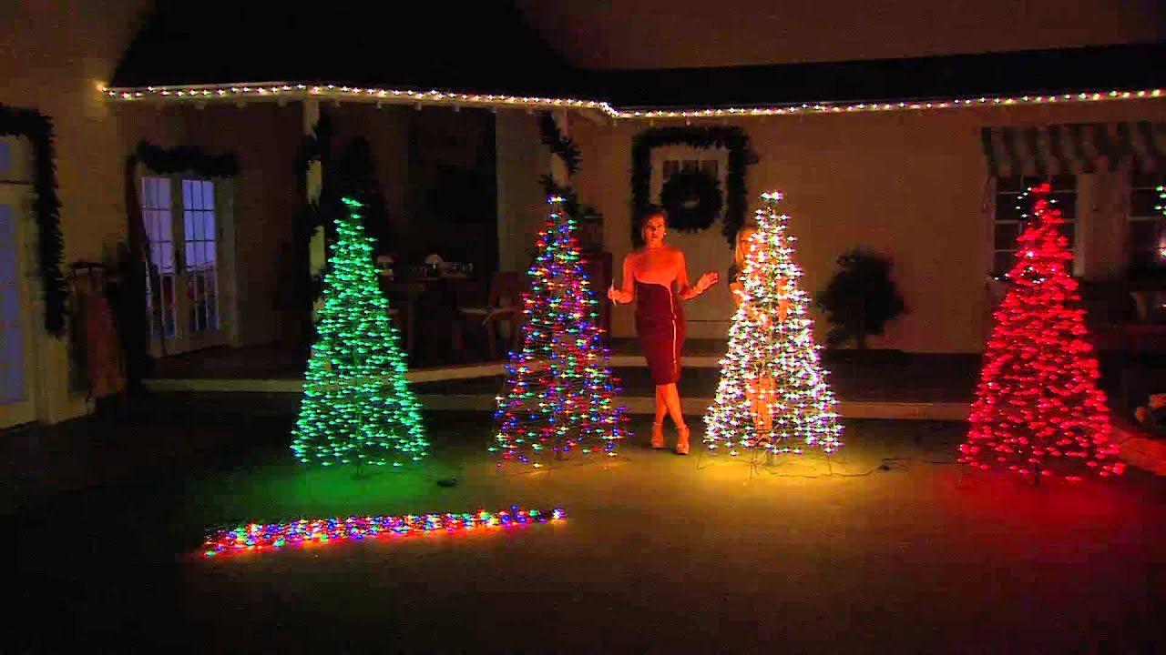 Pre Lit 6 Fold Flat Outdoor Christmas Tree Lori Greiner With with measurements 1920 X 1080