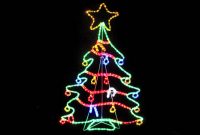 Rope Light Silhouettes Led Christmas Tree With Decorations 12m inside measurements 1280 X 720