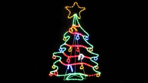 Rope Light Silhouettes Led Christmas Tree With Decorations 12m with dimensions 1280 X 720