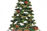 Rotating Illuminated Musical Christmas Tree Ornament 31cm in dimensions 901 X 1200