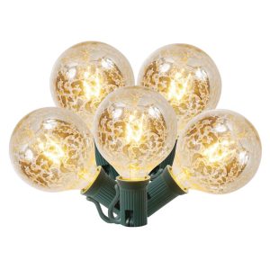 Set Of 10 Clear Mercury Glass G50 Globe Christmas Lights Green for proportions 1500 X 1500
