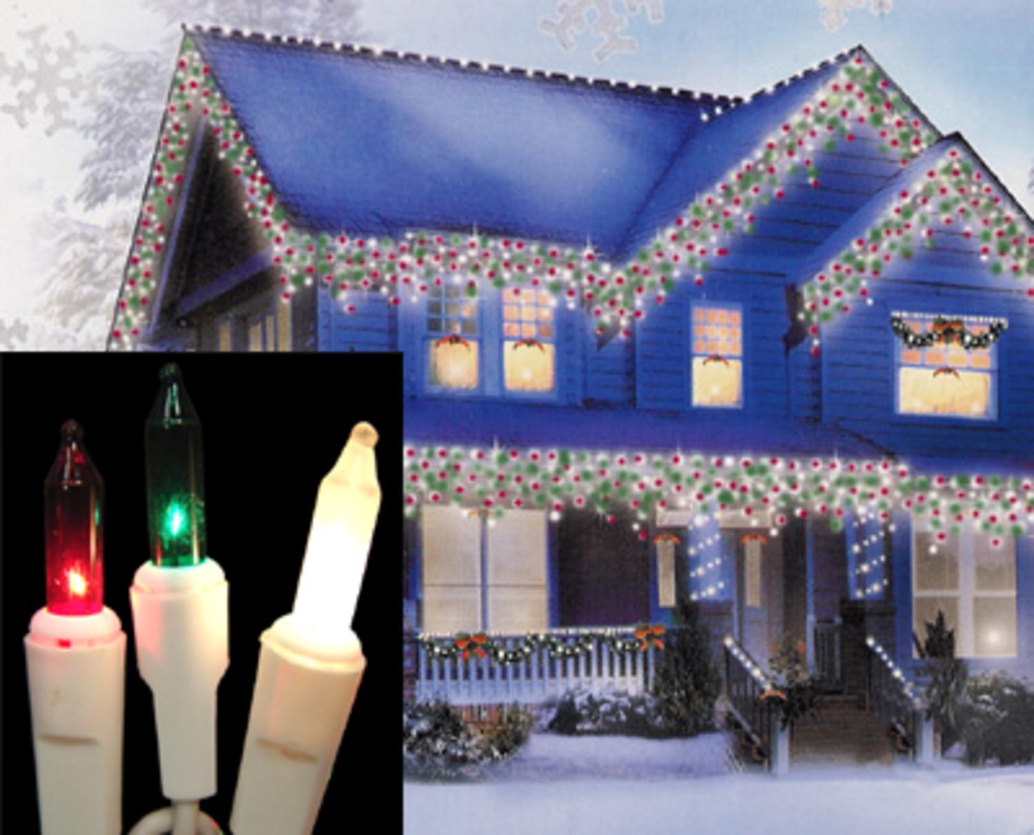 Set Of 100 Red Green Amp Frosted White Mini Icicle Christmas inside dimensions 1500 X 1211