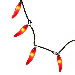 Set Of 35 Red Chili Pepper Christmas Lights Green Wire Walmart intended for dimensions 1500 X 1500