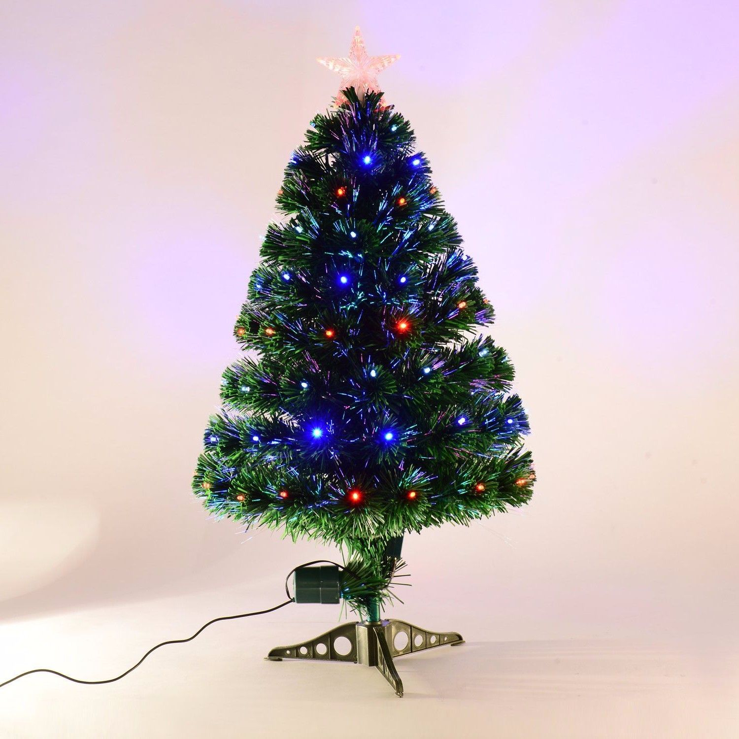 Small Christmas Tree With Led Lights 3 Fiber Optic Artificial for dimensions 1500 X 1500