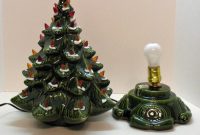Small Vintage Ceramic Christmas Tree Light Up Base Faux Plastic regarding dimensions 1190 X 1024