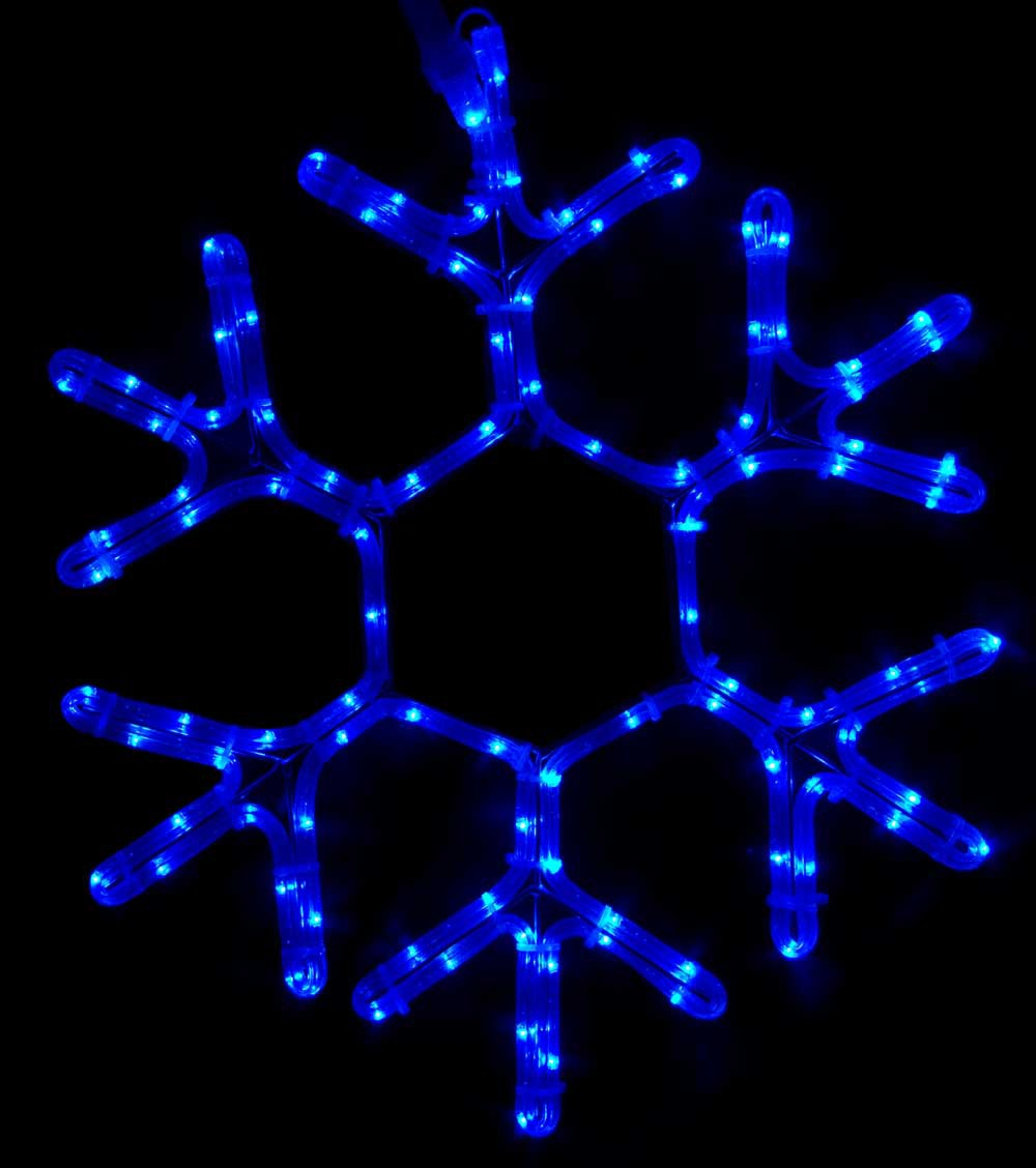 Snowflakes Stars 24 Snowflake Motif Blue Led Lights intended for proportions 1000 X 1128