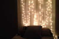 String Lights Behind Sheer Curtain Headboard Little Lady Rooms In in measurements 2448 X 3264