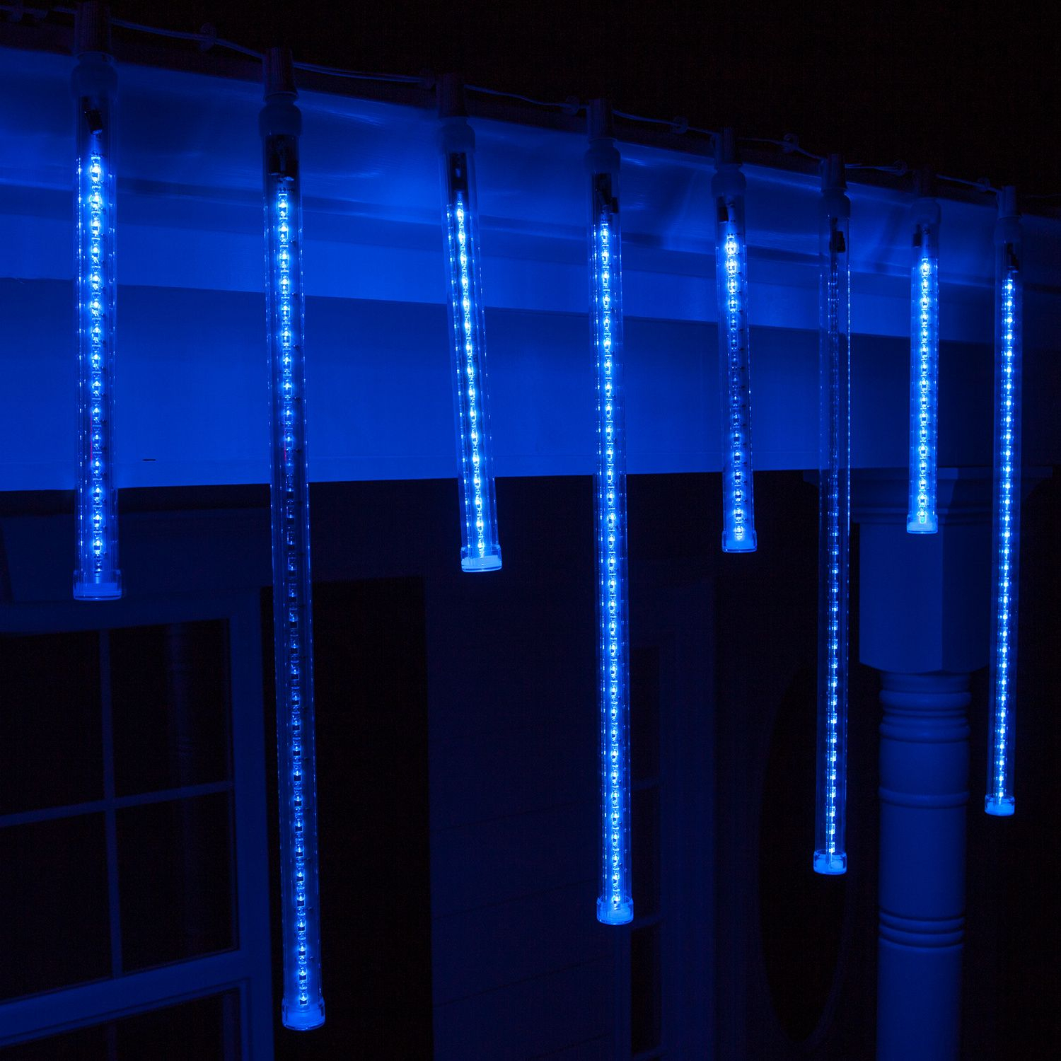 T8 Blue Grand Cascade Led Light Tubes E17 Base Christmas Decor throughout proportions 1500 X 1500