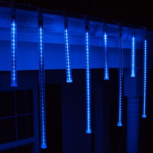 T8 Blue Grand Cascade Led Light Tubes E17 Base Christmas Decor throughout size 1500 X 1500