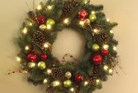 The Cordless Prelit Ornament Trim Wreath Hammacher Schlemmer with regard to measurements 1000 X 1000