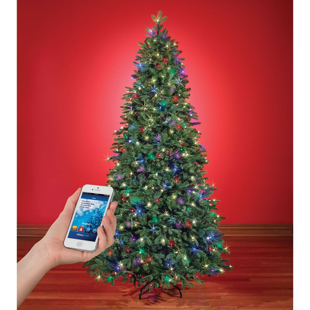 The Music And Light Show Wi Fi Christmas Tree Hammacher Schlemmer in dimensions 1000 X 1000