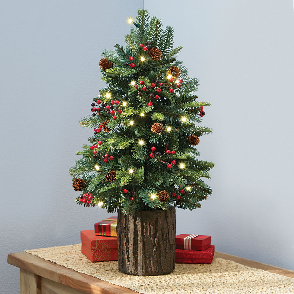 The Tabletop Prelit Christmas Tree Hammacher Schlemmer for measurements 1000 X 1000