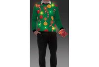 Ugly Christmas Light Up Sweater Mens Costume Shirt Christmas Costumes within size 1000 X 1200