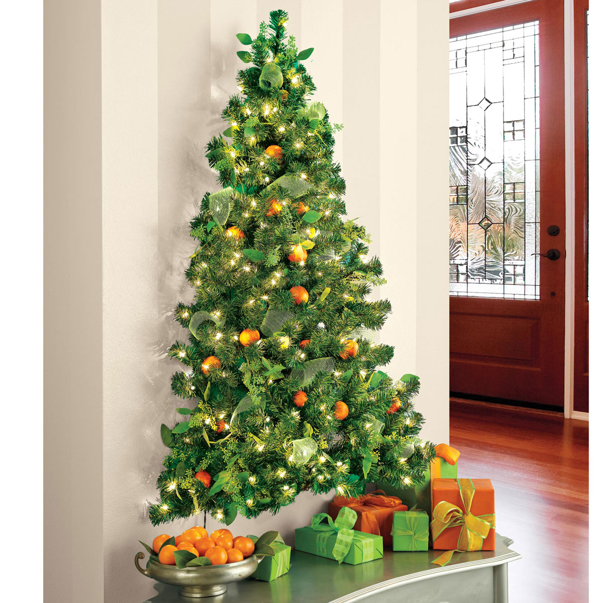 Wall Hanging Pre Lit Christmas Tree The Green Head pertaining to dimensions 1200 X 1200