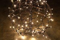 Warm White Led Christmas Light Ball Fold Flat Brown Frame throughout proportions 1200 X 1200