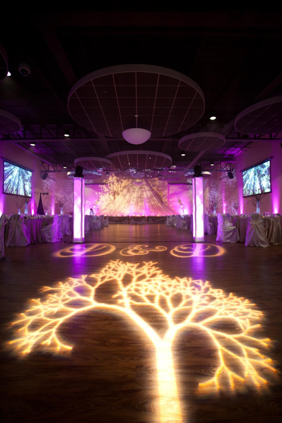 Wedding Lighting Decor Enchanted Forest Theme Tree Gobo Led Pink with sizing 1200 X 1800