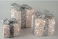 White Illuminating Gift Boxes With Silver Bow Christmas Lights pertaining to sizing 1000 X 1000