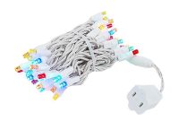 White Wire Wide Angle Assorted Multi Colored50 Bulb Led Christmas within measurements 1000 X 1000
