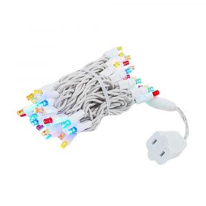 White Wire Wide Angle Assorted Multi Colored50 Bulb Led Christmas within measurements 1000 X 1000