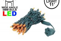 Wide Angle Orange 50 Bulb Led Christmas Lights Sets 11 Feet Long with regard to dimensions 1150 X 1150