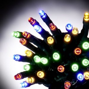 Wilko Christmas 100 Multicoloured Led Lights With Green Cable Wilko within sizing 1000 X 1000