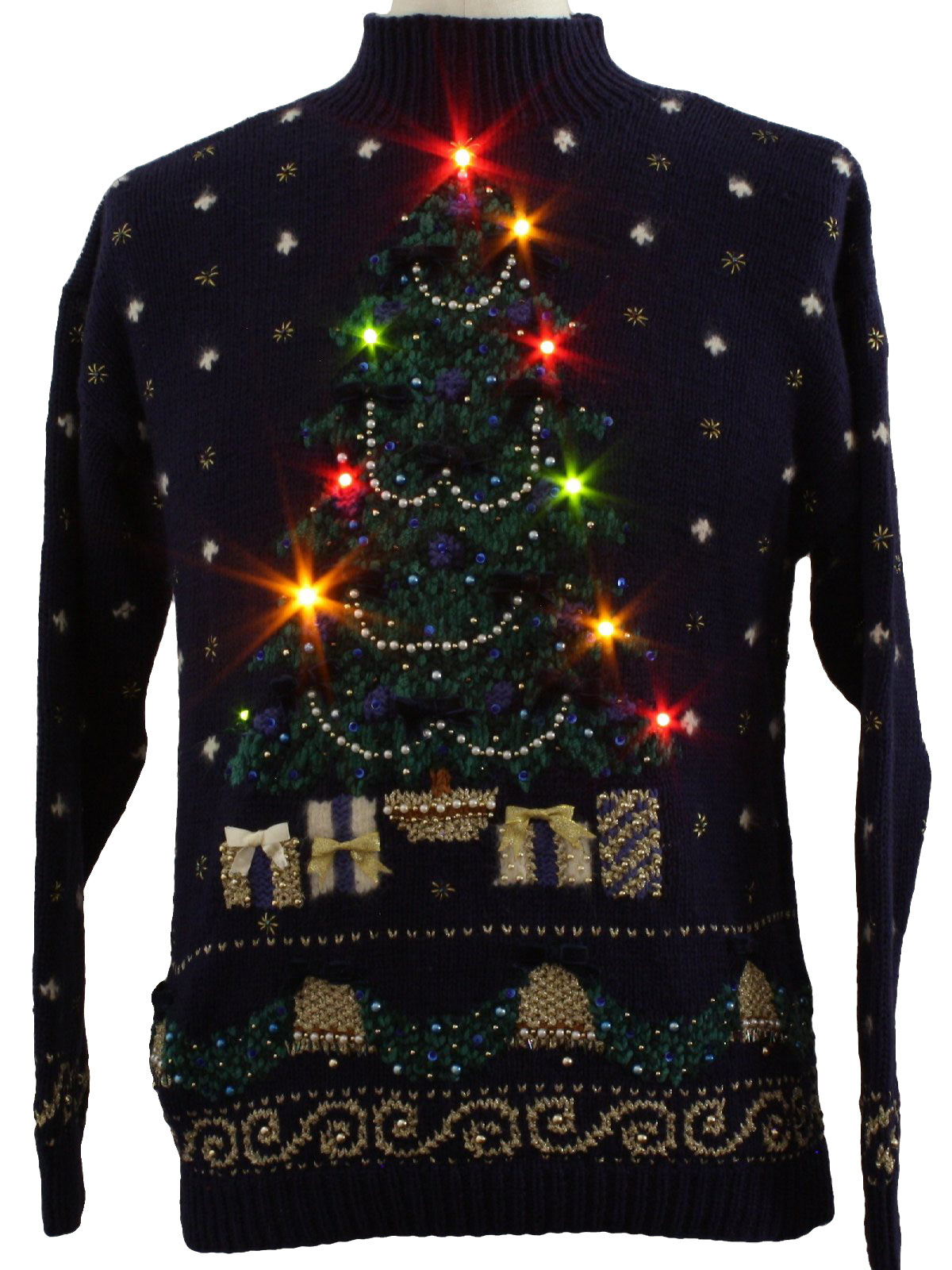 Womens Lightup Ugly Christmas Sweater Marisa Christina Womens throughout sizing 1200 X 1600